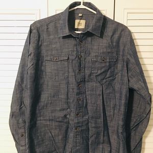 Frank & Oak Denim / Chambray Style Shirt
